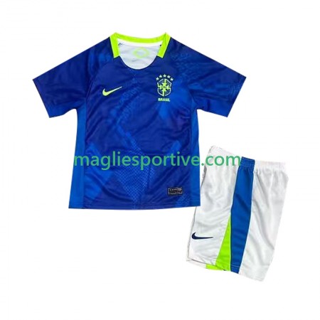 Completo Calcio Brasile Bambino Divisa Trasferta 2025-2026